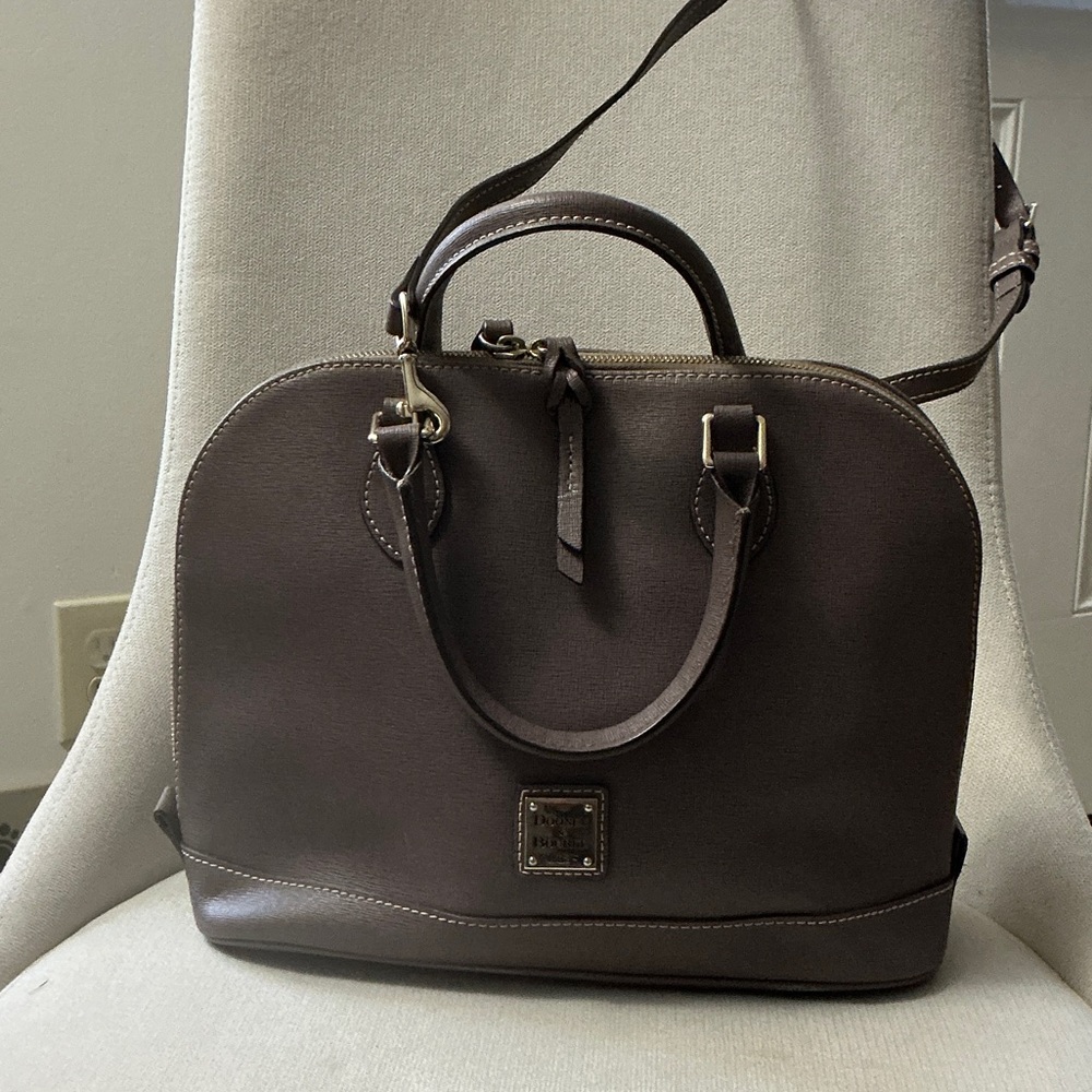 Dooney & Bourke Taupe Leather Tote
